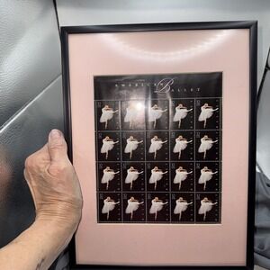 1998 American Ballet 32 Stamp unhinged unused Full Sheet in matted 12× 9.5